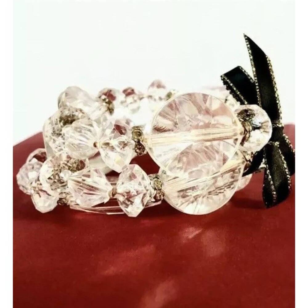 Ann Taylor Loft Womens Lucite Bead Bracelet Trio NWOT